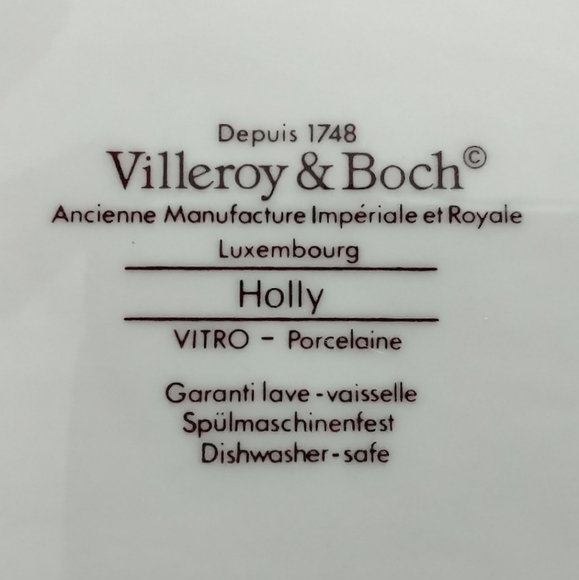 ‼️SOLD‼️ Villeroy & Boch Holly Large 12 3/8"  Round Serving Dish Plate - Picture 3 of 9